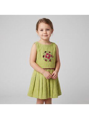 Young Colors Boutique Girl's Indian Summer Gina Flower Jumper Dress in size 4T